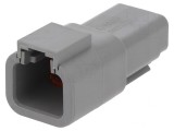 Conector cablu-cablu ATP tată 2 pini gri