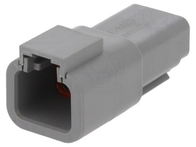 Conector cablu-cablu ATP tată 2 pini gri foto