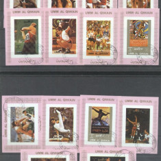 Umm al Qiwain 1973 Sport, Olympics, 14 imperf. mini sheet, used T.212