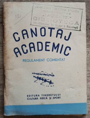 Canotaj academic, regulament comentat// 1955 foto