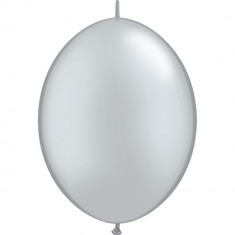 Balon Cony Silver 12 inch (30 cm), Qualatex 65243 foto