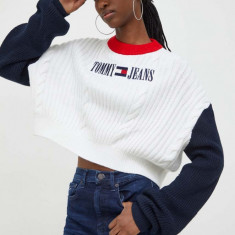 Tommy Jeans pulover femei, culoarea bej, light DW0DW17497