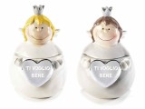 Cumpara ieftin Set 2 borcane ceramica Ingeri &Oslash; 11 cm x 16 H