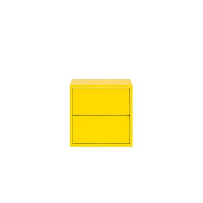 Boxie 2 fi&amp;oacute;kos fali szekr&amp;eacute;ny 40x40x37 cm s&amp;aacute;rga foto