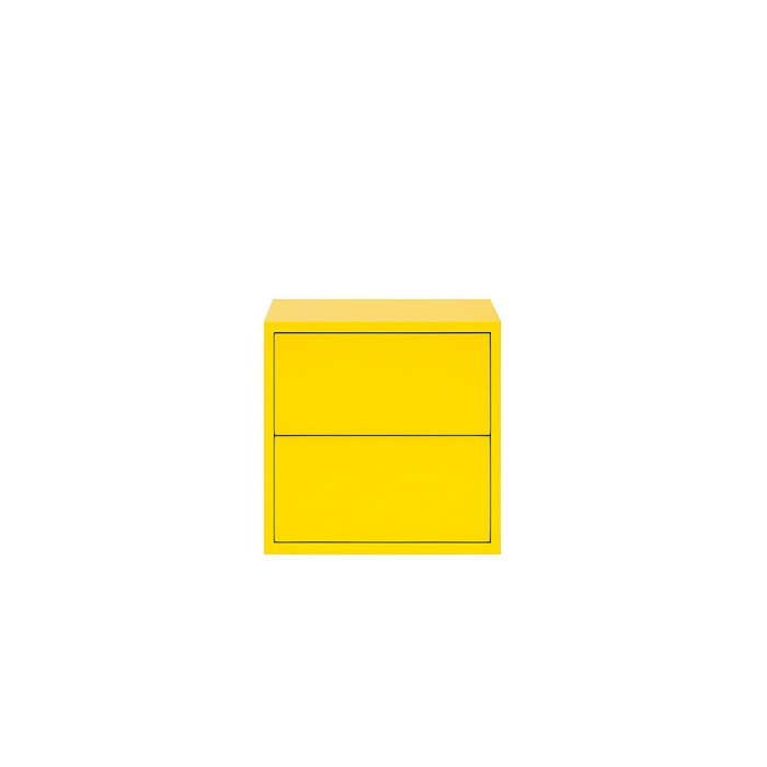 Boxie 2 fi&oacute;kos fali szekr&eacute;ny 40x40x37 cm s&aacute;rga
