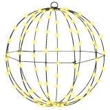 vidaXL Bola cu 120 LED Alb cald 40 cm Metal 42019106