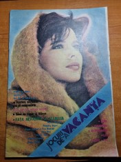 revista jocuri de-a vacanta iulie 1986-florin piersic,ovidiu iuliu moldovan foto