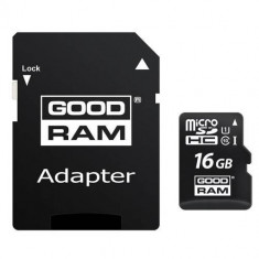 Card Goodram M1AA-0160R12 Micro SDHC 16GB + Adaptor foto