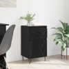 VidaXL Bufet cu sertar Stejar negru 35 x 40 x 70 cm Lemn compozit 881761