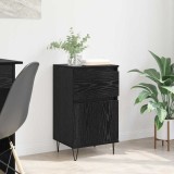 VidaXL Bufet cu sertar Stejar negru 35 x 40 x 70 cm Lemn compozit 881761