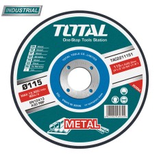 Disc de taiere/debitare metal TOTAL 115 mm x 1.2 mm (&Oslash;22.2) pentru polizor unghiular