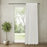 Perdea Tomlinson, bumbac organic, crem, 245 x 140 cm