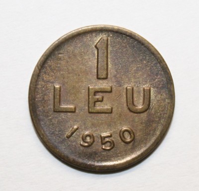 1 LEU 1950 . DETALII EXCELENTE . foto