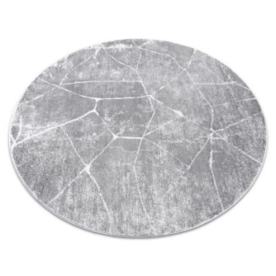 Covor MEFE modern Cerc 2783 Marmură - structural două niveluri de l&amp;acirc;nă gri , cerc 160 cm foto