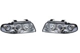 Set faruri tuning Audi A4 Sedan 1999-2000/Combi 1999-2001 BestAutoVest fata stanga-dreapta , silver-transparent