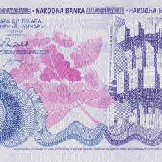 Bancnota Iugoslavia 50 Dinari 1990 - P101 UNC