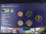 Seria completata monede - Bahamas 1992-2007 , 5 monede