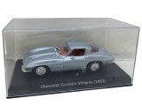 Macheta 1963 Chevrolet Corvette Stingray, silver blue 1/43