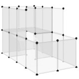 Cumpara ieftin Cusca pentru animale mici transparent 142x74x93 cm PP si otel