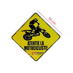 Sticker "Atentie la motociclisti!" enduro