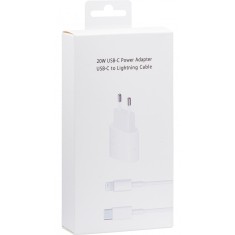 Incarcator Retea cu cablu USB Type C - Lightning pentru Apple iPhone 11/12/13/14 / iPad, 20W, 1 X USB Type-C, Blister