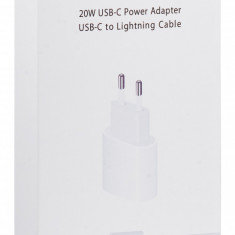 Incarcator Retea cu cablu USB Type C - Lightning pentru Apple iPhone 11/12/13/14 / iPad, 20W, 1 X USB Type-C, Blister