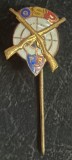 OSP, INSIGNA VECHE FEDERATIA ROMANA DE TIR/ PIESA DIN POZE
