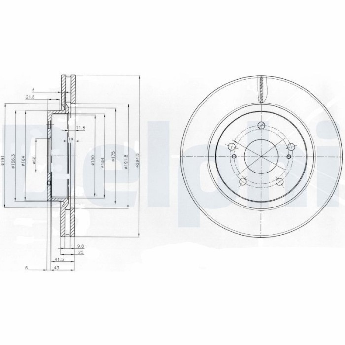 DELPHI BG4131 Disc frana
