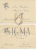 Invitatii Nunta Pictor Mutzner 1921, 14x9 cm, Set 2 buc, Grafica Originala, Vintage