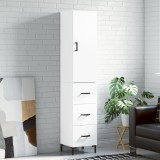 vidaXL Dulap &icirc;nalt, alb, 34,5x34x180 cm, lemn prelucrat