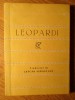 Versuri Leopardi - Cele Mai Frumoase Poezii, Editura Tineretului 1962, Romana, 140 Pagini, Poezie