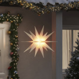 VidaXL Lumină de Crăciun cu LED, alb, 100 cm, pliabil