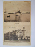 Rara! Carte poștala colaj Constanta:Farul,hotelul Carol,vaporul Principesa Maria, Necirculata, Printata