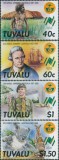 TUVALU 1987-JAMBOREEA CERCETASILOR-Serie completa de 4 timbre MNH