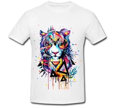 Tricou &amp;quot; Tigru multicolor &amp;quot; foto