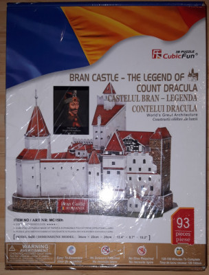 Puzzle 3D Castelul Bran 93 piese foto