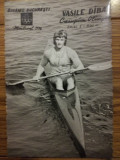 1976, Montreal, Vasile Diba, caiac canoe, CP de club, dedicatie catre antrenor
