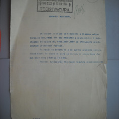 HOPCT DOCUMENT VECHI 353 MINISTERUL INDUSTRIEI COMERT EXTERIOR /BUCURESTI 1936