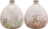 Cumpara ieftin Set 2 vaze flori ceramica multicolora 17 x 19,5 cm