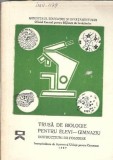 Trusa biologie elevi gimnaziu carte veche 1987 112 pagini