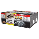 Sheba Fresh &amp;amp; Fine pui, pasare si curcan 50 x 50 g