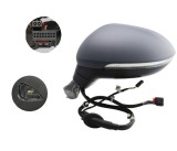 Oglinda exterioara Volkswagen Passat (B8), 08.2014-, Stanga, reglare electrica; grunduit; incalzita; cu functie detectie unghi mort; geam asferic; cr