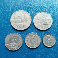 Moneda Romania -Lot 5 monede 1966