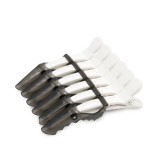 Set de 2 unități: Cleme pentru păr, 6 bucăți, alb+negru