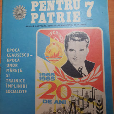 revista pentru patrie iulie 1985