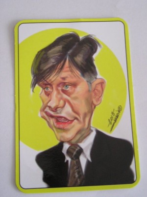 C9 2 - 2014 - Calendar de buzunar - caricaturi politicieni - Crin Antonescu foto