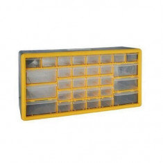 Organizator accesorii Strend Pro SBx3045-E, 30 sertare, 500x160x230 mm, maxim 25 kg Mania Tools foto