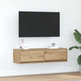 VidaXL Dulap TV, stejar artizanal, 100x31x25,5 cm, lemn prelucrat