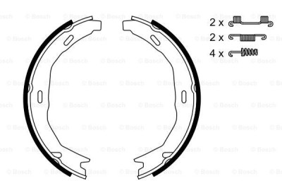 BOSCH 0 986 487 723 Set saboti frana, frana de mana foto