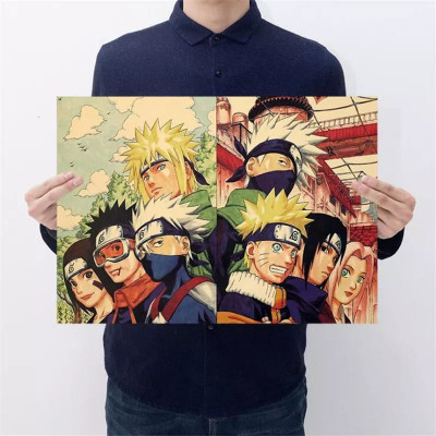 Poster naruto anime cartonat foto